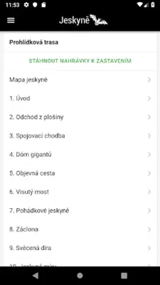 Jeskyně České republiky android App screenshot 0