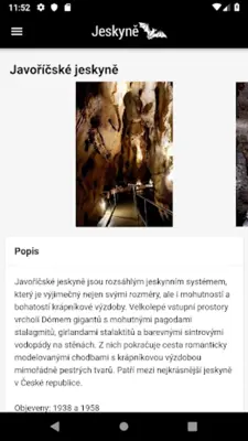 Jeskyně České republiky android App screenshot 3